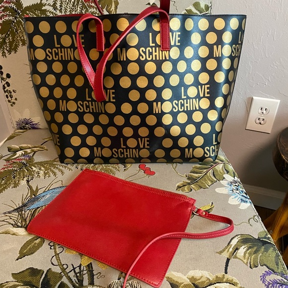 Love Moschino Bags Large Red Shopper Bag By Moschin Poshmark